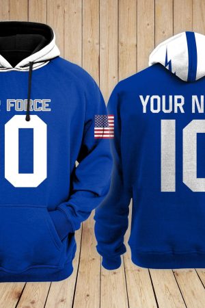 Air Force Falcons Football NCAA Custom 3D Hoodie PT Genxprint