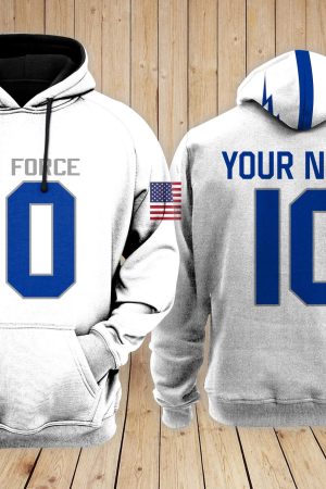 Air Force Falcons Football NCAA Custom 3D Hoodie PT Genxprint