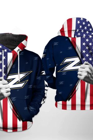 Akron Zips NCAA US FLag Hoodie Genxprint