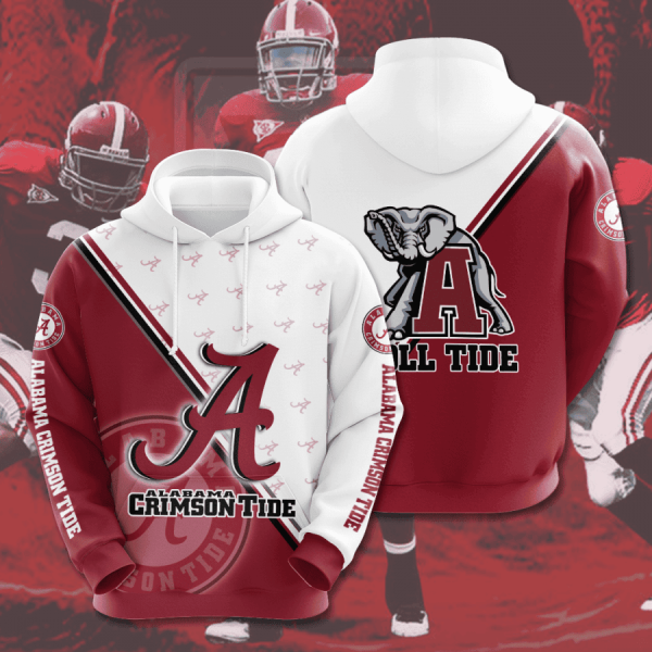 Alabama Crimson Tide NCAA Hoodie Zip Hoodie Genxprint