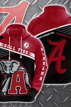 Alabama Crimson Tide NCAA Team Hoodie Zip Hoodie Genxprint