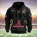 Alabama Crimson Tide Quarter Zip Hoodie Style Genxprint