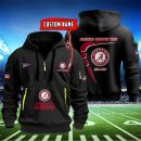 Alabama Crimson Tide Quarter Zip Hoodie Style Genxprint