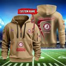 Alabama Crimson Tide Quarter Zip Hoodie Style Genxprint