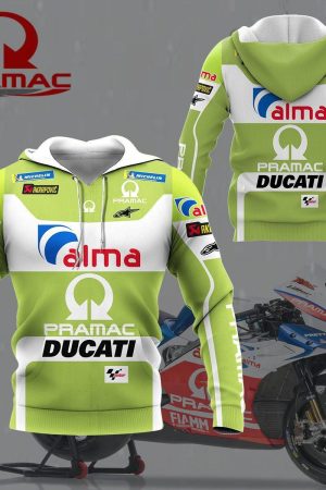 Alma Ducati Racing All Over Print Hoodie Zip Hoodie Genxprint
