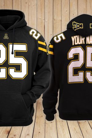 Appalachian State Mountaineers NCAA Custom 3D HoodieName and Number PT Genxprint