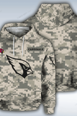 Arizona Cardinals Camouflage NFL Unisex 3D Hoodie Genxprint