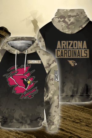 Arizona Cardinals Camouflage Unisex 3D Hoodie Genxprint