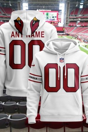 Arizona Cardinals Custom Name And Number 3D Hoodie Style Genxprint