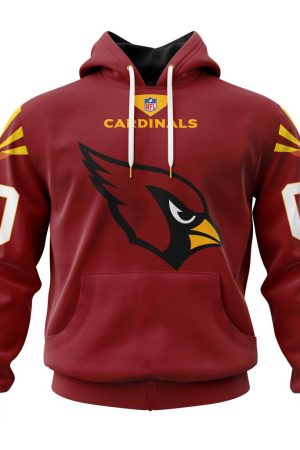 Arizona Cardinals Custom Name and Number Hoodie Genxprint