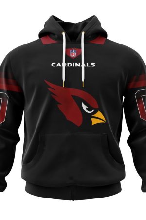 Arizona Cardinals Custom Name and Number Hoodie Style Genxprint