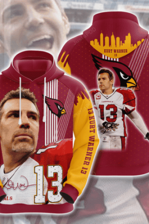 Arizona Cardinals Kurt Warner Hoodie Genxprint