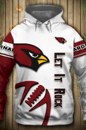 Arizona Cardinals Lets it rock Unisex 3D Hoodie Genxprint