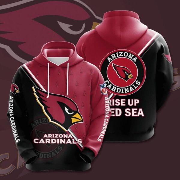 Arizona Cardinals Logo NFL Football Team Hoodie Genxprint