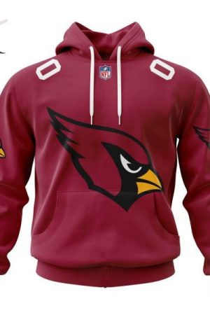Arizona Cardinals Personalized Name And Number NFL 3D Hoodie Genxprint