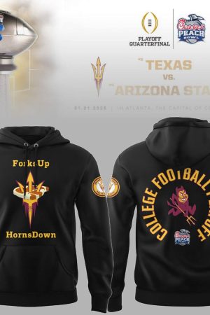 Arizona State Sun Devils NCAA 2024 Forks Up Horns Down Hoodie Genxprint