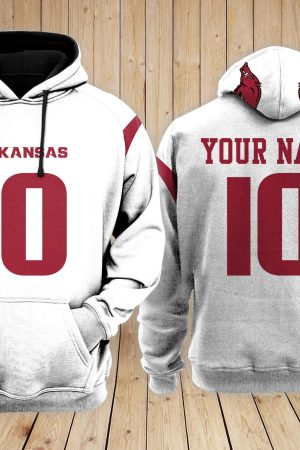 Arkansas Razorbacks Football NCAA Custom 3D Hoodie MkPT Genxprint