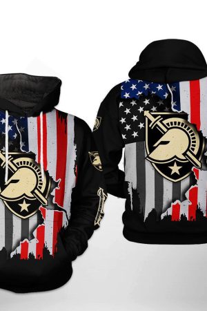 Army Black Knights NCAA US Flag Hoodie Genxprint