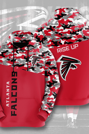 Atlanta Falcons Camo Hoodie Genxprint