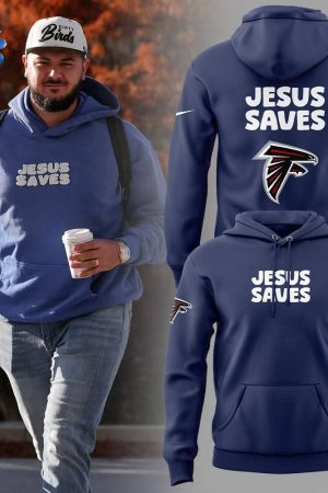 Atlanta Falcons Jesus Saves Hoodie Genxprint