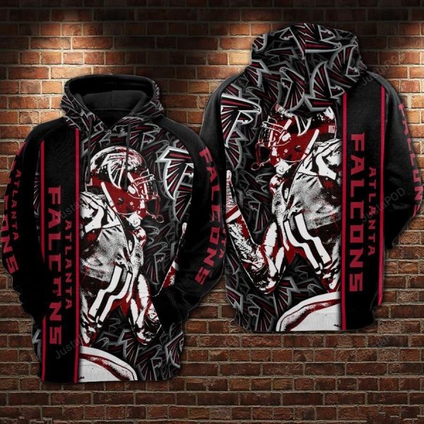 Atlanta Falcons NFL Football Many Logo Hoodie Genxprint