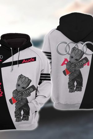 Audi S Line Car Baby Groot Hoodie T Shirt Hoodie Genxprint