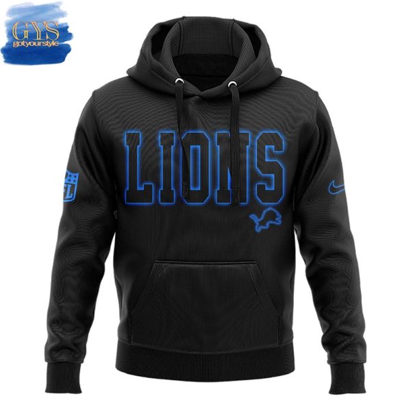 Back In Black Detroit Lions Hoodie Genxprint - Image 2