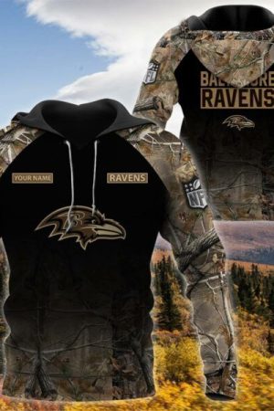 Baltimore Ravens Hunting NFL Football Team Hoodie Genxprint