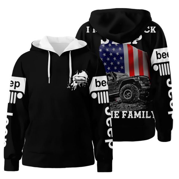 Black Jeep Of The Family Flag 3D All Over Print Hoodie Zip-Up Hoodie Genxprint