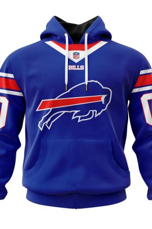 Buffalo Bills Custom Name and Number Hoodie Style Genxprint