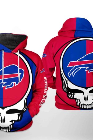 Buffalo Bills Grateful Dead NFL Football Team Hoodie Genxprint