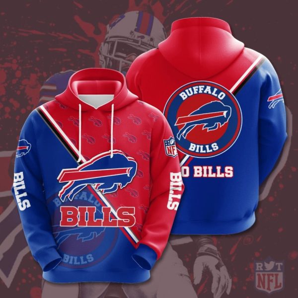 Buffalo Bills Logo NFL Football Team Hoodie Genxprint