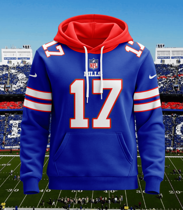 Buffalo Bills Personalized Name And Number NFL 3D Hoodie Style Genxprint - Image 2