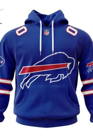 Buffalo Bills Personalized Name And Number NFL 3D Hoodie Style Genxprint