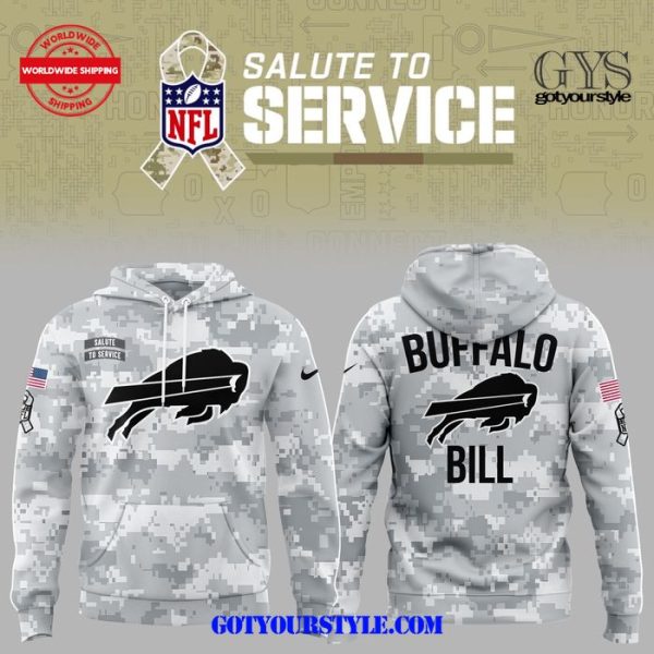 Buffalo Bills Salute to Service 2024 Limited Hoodie Genxprint