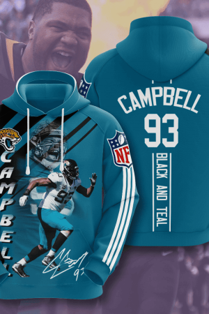 Calais Campbell Jacksonville Jaguars Hoodie Genxprint