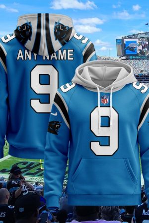 Carolina Panthers Custom Name And Number 3D Hoodie Style Genxprint