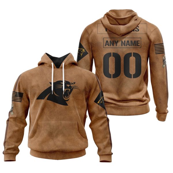 Carolina Panthers Salute To Service Club 3D printed Sweatshirt Hoodie Zipped Hoodie Genxprint