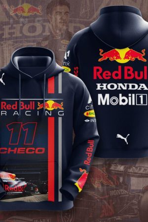 Checo 11 Sergio Perez Red Bull Formula 1 All Over Print Hoodie Genxprint