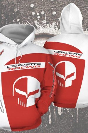 Chevrolet Corvette Racing Torch Red Sport Car Hoodie Genxprint