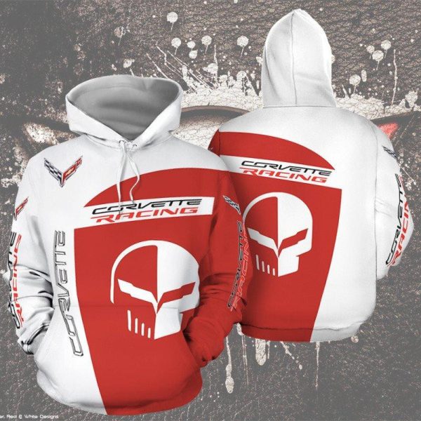Chevrolet Corvette Racing Torch Red Sport Car Hoodie Genxprint