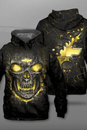 Chevrolet Lava Skull Hoodie Genxprint