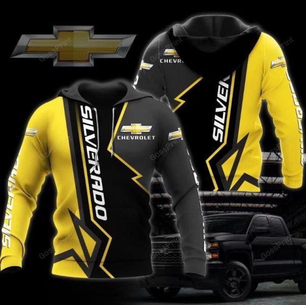 Chevrolet Silverado Car Aop Hoodie Genxprint