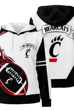 Cincinnati Bearcats 3D All Over Print Hoodie Zip-Up Hoodie Genxprint