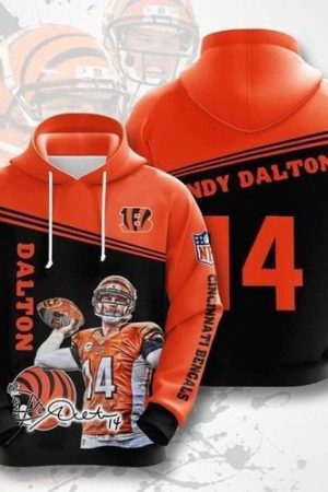 Cincinnati Bengals Dalton 14 Hoodie Genxprint