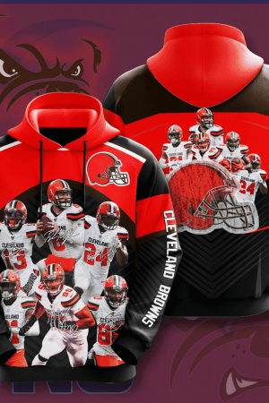 Cleveland Browns All Team Hoodie Genxprint