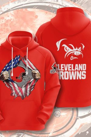 Cleveland Browns Basic NFL Football Team Hoodie Zip Hoodie Genxprint