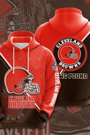 Cleveland Browns Logo NFL Football Team Hoodie Genxprint