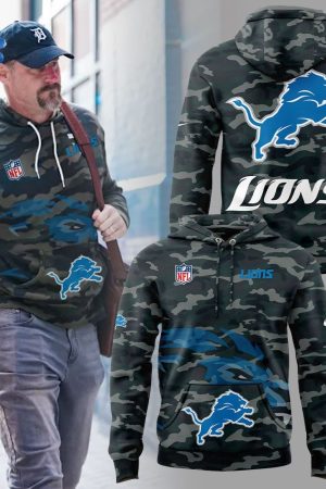 Coach Dan Campbell Detroit Lions Camo Limited Edition Hoodie Genxprint