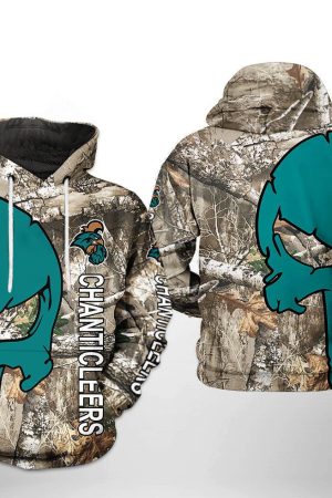 Coastal Carolina Chanticleers NCAA Camo Veteran Hunting Hoodie Genxprint